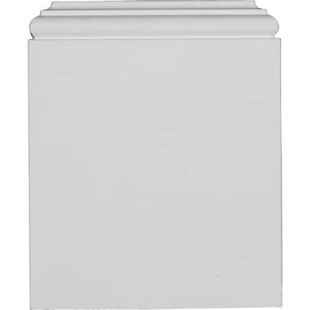 Ekena Millwork Plinth Block, Polyurethane, 10-1/4 in H, 8-3/4 in W, Factory Primed PB08X10X01TR